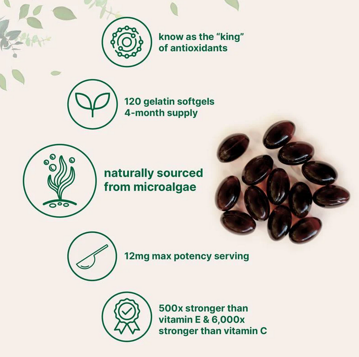 Premium Astaxanthin Antioxidant Softgels™