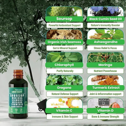 100% Organic 10-in-1 Soursop Extract Drops